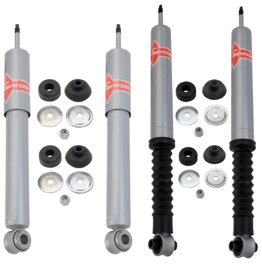 SAAB Shock Absorber Kit - Front and Rear (Gas-a-just) - KYB 2889497KIT